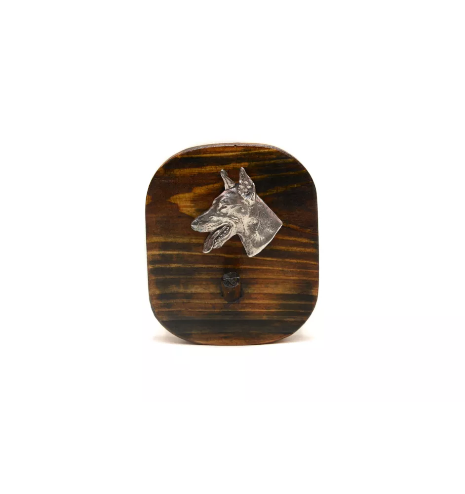 Dobermann, Doberman Pinscher, Dobie - leash hanger, medal hanger with dog, key hook from Art-Dog brand