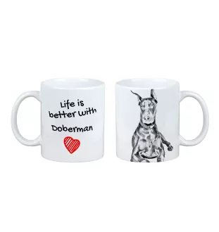 Dobermann I - Tasse mit Hund, Tasse mit Bild, personalisiertes Geschenk der Marke Art-Dog