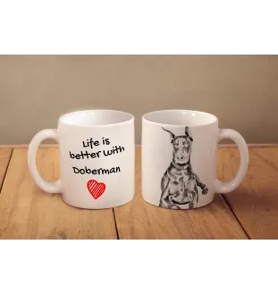 Dobermann I - Tasse mit Hund, Tasse mit Bild, personalisiertes Geschenk der Marke Art-Dog