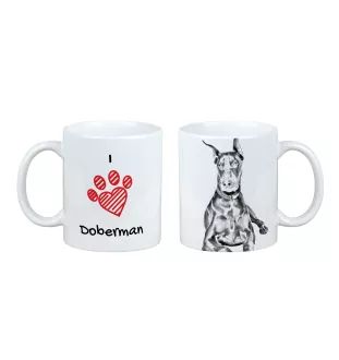 Dobermann I - Tasse mit Hund, entzückende Tasse mit Grafik, Geschenk mit Ihrem Foto von der Marke Art-Dog