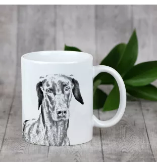Dobermann, Dobermann Pinscher - tasse avec chien, une tasse adorable avec une illustration, un cadeau avec votre photo de la marque Art-Dog