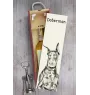 Dobermann I - Weinbox mit Hund, Alkoholbox mit Grafik, personalisierte Geschenkbox der Marke Art-Dog