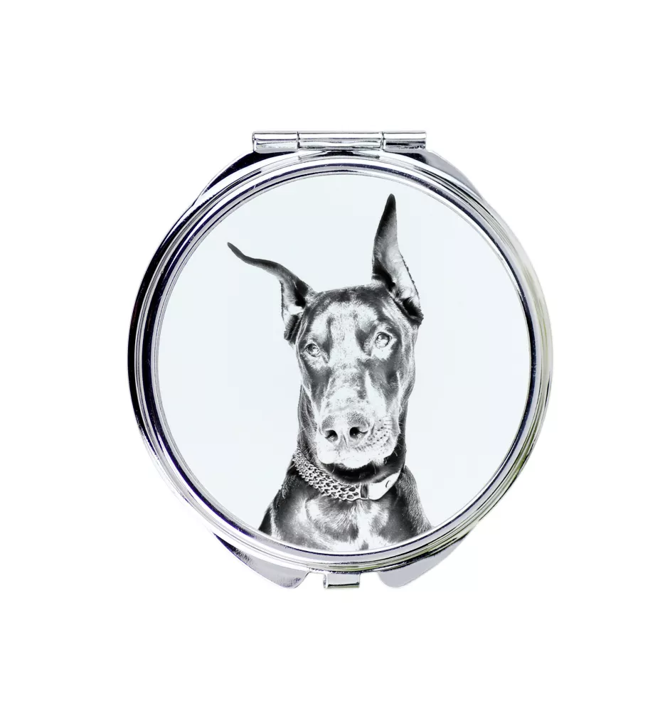 Doberman lusterko ze zdjęciem psa Art-Dog
