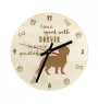 Basset suédois, Drever - horloge avec chien, horloge en bois, horloge murale pour les amoureux des chiens, horloge de bureau et étagère, Art-Dog