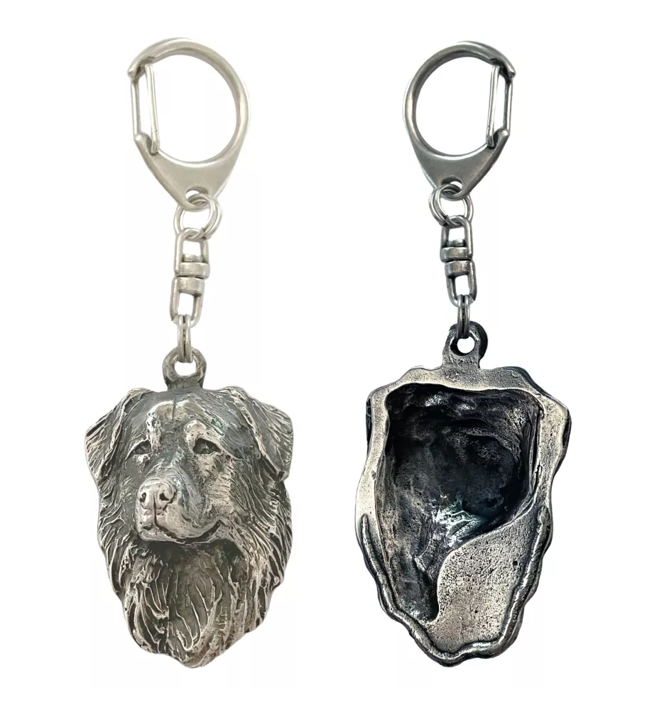 Berger hollandais - Porte-clés argenté avec chien, décoration de sac à main, pendentif de sac à dos par la marque Art-Dog