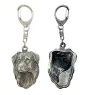 Dutch Shepherd Dog, Dutch Herder - Silver-plated key ring with dog, handbag decoration, backpack pendant by Art-Dog brand