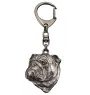 Bulldog, Englische Bulldogge II - Versilberter Schlüsselanhänger mit Hund, Handtaschen-Dekoration, Rucksack-Anhänger der Marke Art-Dog