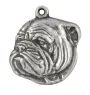 Bulldog, Bulldog anglais III - Porte-clés argenté avec chien, décoration de sac à main, pendentif de sac à dos par la marque Art-Dog