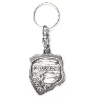 Bulldog, Bulldog anglais II - Pendentif chien argenté, décoration de sac à main, pendentif sac à dos par la marque Art-Dog