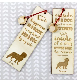 Basset suédois, Drever - marque-page pour livre avec chien, marque-page personnalisé, accessoire canin pour les lecteurs de la marque Art-Dog