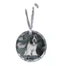 Schapendoes, Niederländischer Schapendoes - Kristallkugel mit Foto, Hundebild im Kristall, personalisierter Christbaumschmuck von Art-Dog.