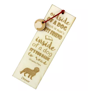 Basset suédois, Drever - marque-page pour livre avec chien, marque-page personnalisé, cadeau pour les amateurs de livres de la marque Art-Dog