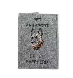 Berger hollandais - Porte passeport pour chien, porte document, cadeau pour le voyageur de la marque Art-Dog