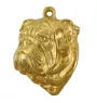 Bulldog, English Bulldog, British Bulldog I - Gilded key ring with dog in gift box, handbag decoration, luxury accessory by Art-Dog brand