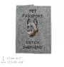 Dutch Shepherd Dog, Dutch Herder - Dog passport case, document case, gift for the traveller from the Art-Dog brand