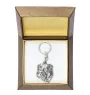 Bulldog, English Bulldog, British Bulldog I - Silver-plated pendant with a dog in a decorative box, handbag decoration, backpack pendant by Art-Dog brand