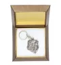 Bulldog, English Bulldog, British Bulldog II - Silver-plated pendant with a dog in a decorative box, handbag decoration, backpack pendant by Art-Dog brand