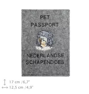 Schapendoes, Niederländischer Schapendoes - Hundepassetui, Dokumententasche, Geschenk für den Reisenden von der Marke Art-Dog