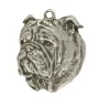 Bulldog, English Bulldog, British Bulldog I - Silver-plated key ring with a dog in a gift box, handbag decoration, backpack pendant by Art-Dog brand