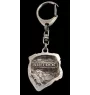 Bulldog, English Bulldog, British Bulldog I - Silver-plated key ring with a dog in a gift box, handbag decoration, backpack pendant by Art-Dog brand