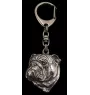 Bulldog, English Bulldog, British Bulldog II - Silver-plated key ring with a dog in a gift box, handbag decoration, backpack pendant by Art-Dog brand