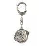 Bulldog, Bulldog anglais III - Porte-clés argenté avec un chien dans une boîte cadeau, décoration de sac à main, pendentif de sac à dos par la marque Art-Dog