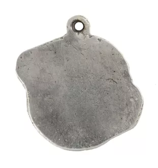 Bulldog, English Bulldog, British Bulldog III - Silver-plated key ring with a dog in a gift box, handbag decoration, backpack pendant by Art-Dog brand