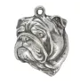 Bulldog, Bulldog anglais I - collier avec un chien, pendentif en plaqué argent pour les fans de chiens, bijoux uniques de la marque Art-Dog