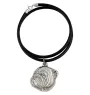 Bulldog, Bulldog anglais III - collier avec un chien, pendentif en plaqué argent pour les fans de chiens, bijoux uniques de la marque Art-Dog