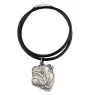 Bulldog, Bulldog anglais II - collier avec un chien, pendentif en plaqué argent pour les fans de chiens, bijoux uniques de la marque Art-Dog