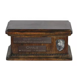 Berger hollandais - urne en bois pour les cendres d'un chien, urne personnalisée avec une gravure, petite urne pour les cendres de chien de la marque Art-Dog