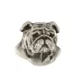 Bulldog, Englische Bulldogge II - Hundehalsband, versilberter Anhänger für den Hundeliebhaber, dezenter Schmuck von Art-Dog
