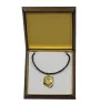 Bulldog, Bulldog anglais II - Collier de chien dans une boîte cadeau, pendentif plaqué or pour les fans de chiens, bijoux remarquables par Art-Dog