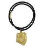 Bulldog, Englische Bulldogge II - Hundehalsband in Geschenkbox, vergoldeter Anhänger für Hundefans, auffälliger Schmuck von Art-Dog