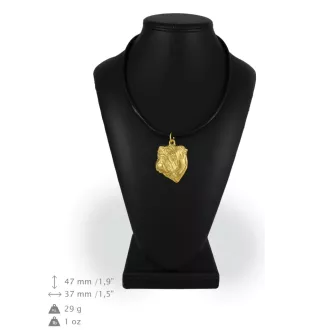 Bulldog, Englische Bulldogge I - Hundehalsband, vergoldeter Anhänger für Hundefans, einzigartiger Schmuck der Marke Art-Dog