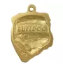 Buldog angielski naszyjnik pozłocony Art-Dog