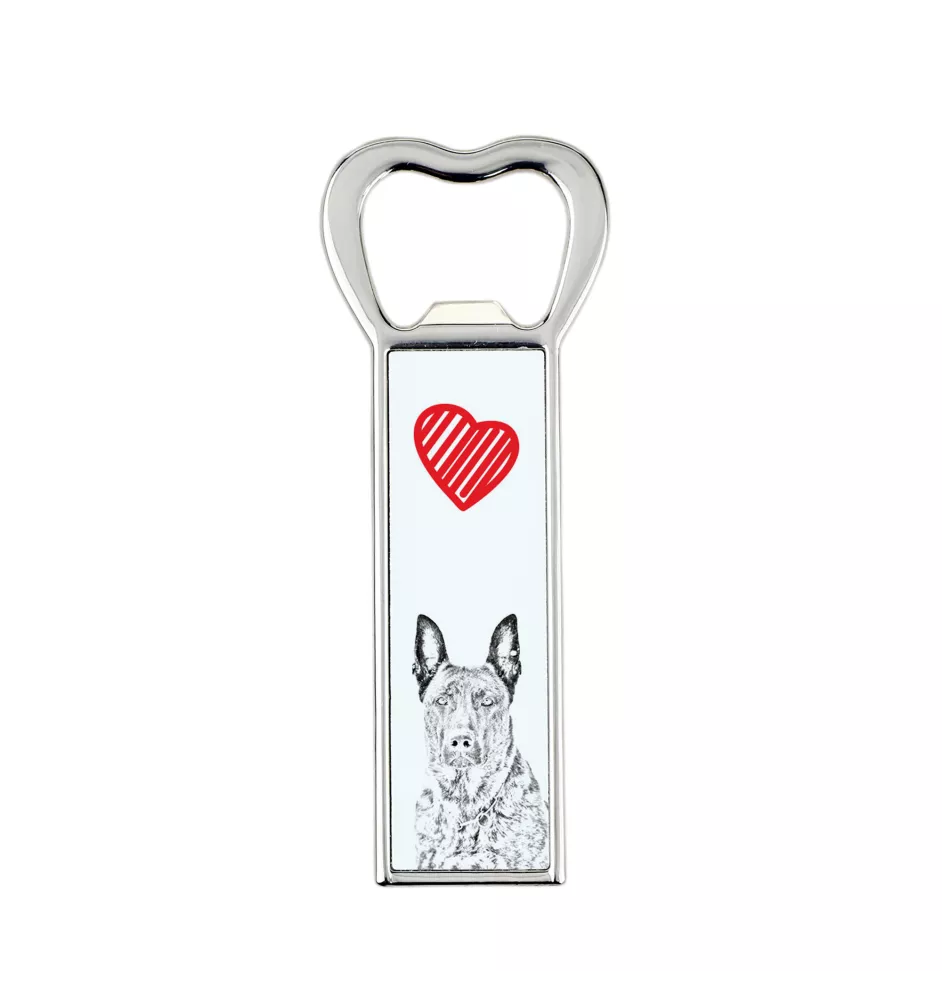 Holländischer Schäferhund, Hollandse Herdershond - Flaschenöffner mit Hund, personalisierter Flaschenöffner für den Kühlschrank, ein einzigartiges Geschenk für Männer von der Marke Art-Dog