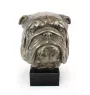 Bulldog, English Bulldog, British Bulldog - dog bust, large statue, dog's head on stone base, decoration for office by Art-Dog brand
