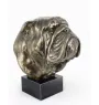 Bulldog, Bulldog anglais - buste de chien, grande statue, tête de chien sur socle en pierre, décoration de bureau par la marque Art-Dog