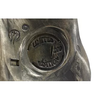 Bulldog, Englische Bulldogge - Hundebüste, große Statue, Hundekopf auf Steinsockel, Dekoration für Büro von Art-Dog Marke