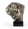 Bulldog, Englische Bulldogge - Hundebüste, große Statue, Hundekopf auf Steinsockel, Dekoration für Büro von Art-Dog Marke