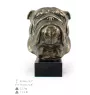 Bulldog, English Bulldog, British Bulldog - dog bust, large statue, dog's head on stone base, decoration for office by Art-Dog brand