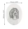 Schapendoes, Dutch Sheepdog, Nederlandse Schapendoes - commemorative plaque with a photo of a dog, tombstone with a print, personalized oval plaque from the Art-Dog brand