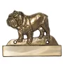 Bulldog, Englische Bulldogge - Haustürschild mit Hund, Messingschild mit Namen, personalisiertes Türschild mit Markennamen Art-Dog
