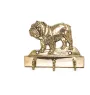 Bulldog, English Bulldog, British Bulldog I - key holder with a dog, brass handle for dog accessories, an elegant decoration for the hallway from the Art-Dog brand.