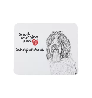 Schapendoes, Niederländischer Schapendoes - Mauspad mit Druck, personalisiertes Mauspad mit Hund, einzigartiges Gadget für Büroangestellte von Art-Dog.