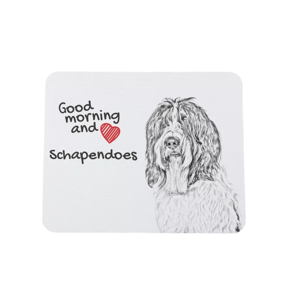 Schapendoes, Schapendoes néerlandais - tapis de souris personnalisé avec impression, tapis de souris personnalisé avec chien, accessoire unique pour employé de bureau de la marque Art-Dog