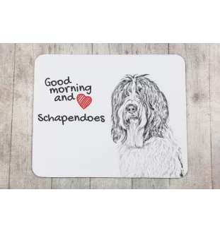 Schapendoes, Schapendoes néerlandais - tapis de souris personnalisé avec impression, tapis de souris personnalisé avec chien, accessoire unique pour employé de bureau de la marque Art-Dog