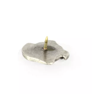 Buldog angielski pin posrebrzony Art-Dog