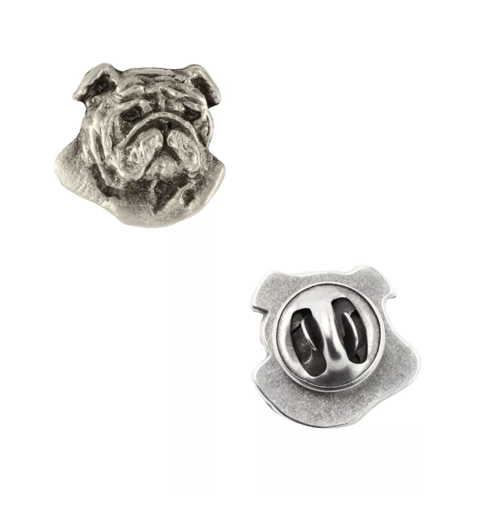 Bulldog, Englische Bulldogge II - Hundebrosche in Geschenkbox, elegante Anstecknadel, Reversnadel für Art-Dog Markenjacke